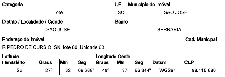 SAO JOSE - SERRARIA