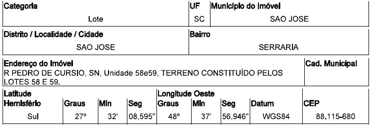 SAO JOSE - SERRARIA