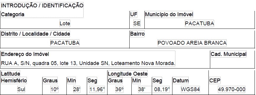 PACATUBA - POVOADO AREIA BRANCA