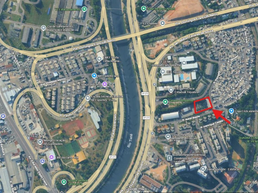Área de 3.048 m² ás Margens da Marginal Tietê - São Paulo - SP